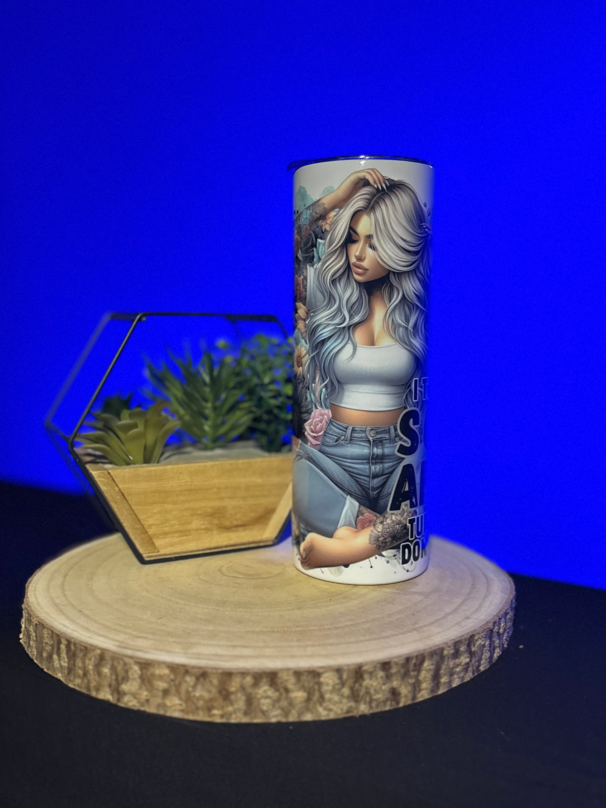 Funny Social Anxiety 20oz Skinny Tumbler