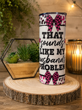 Funny Husband Problem 20oz Skinny Tumbler