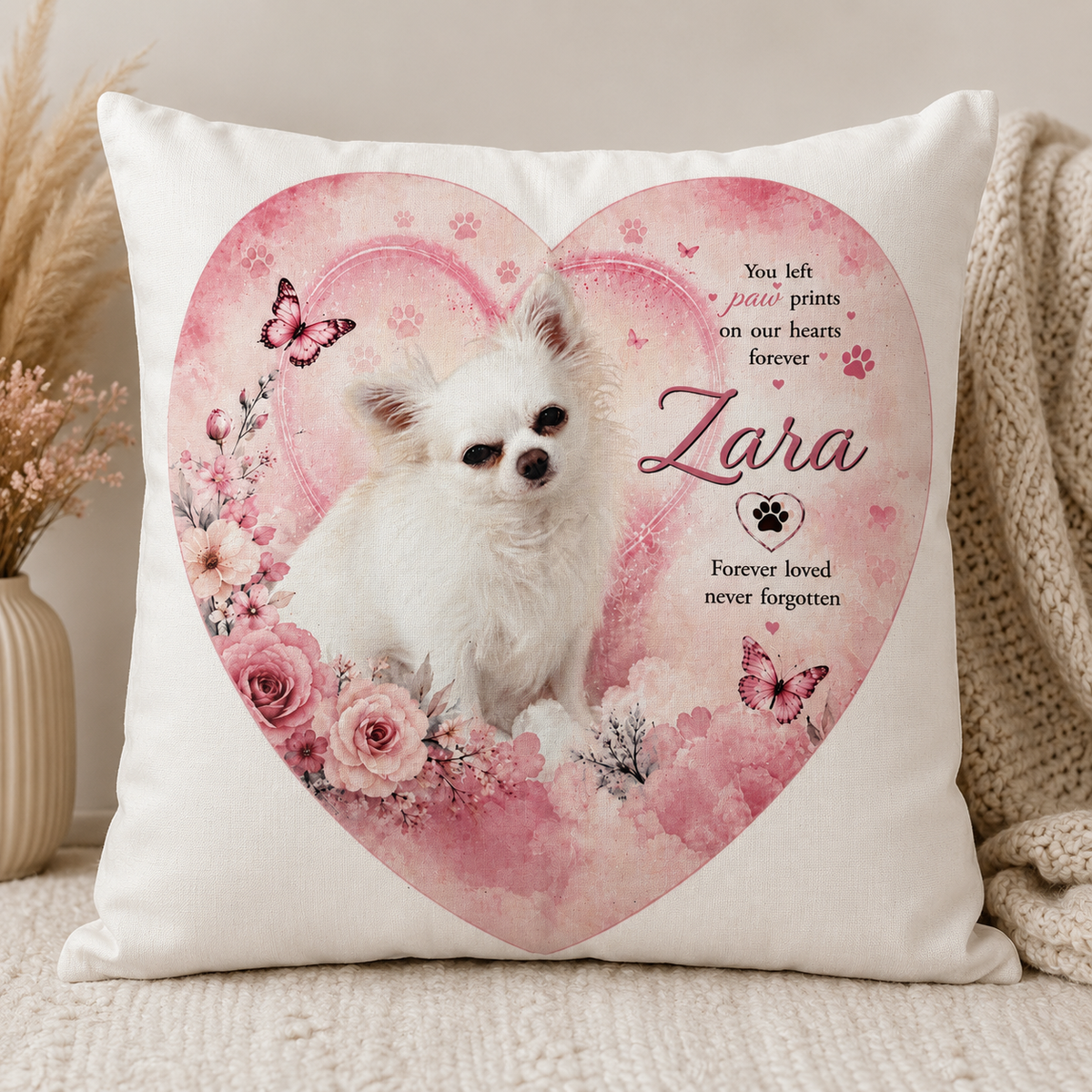 Personalised Cushion Cover – Custom Photo, Name or Message