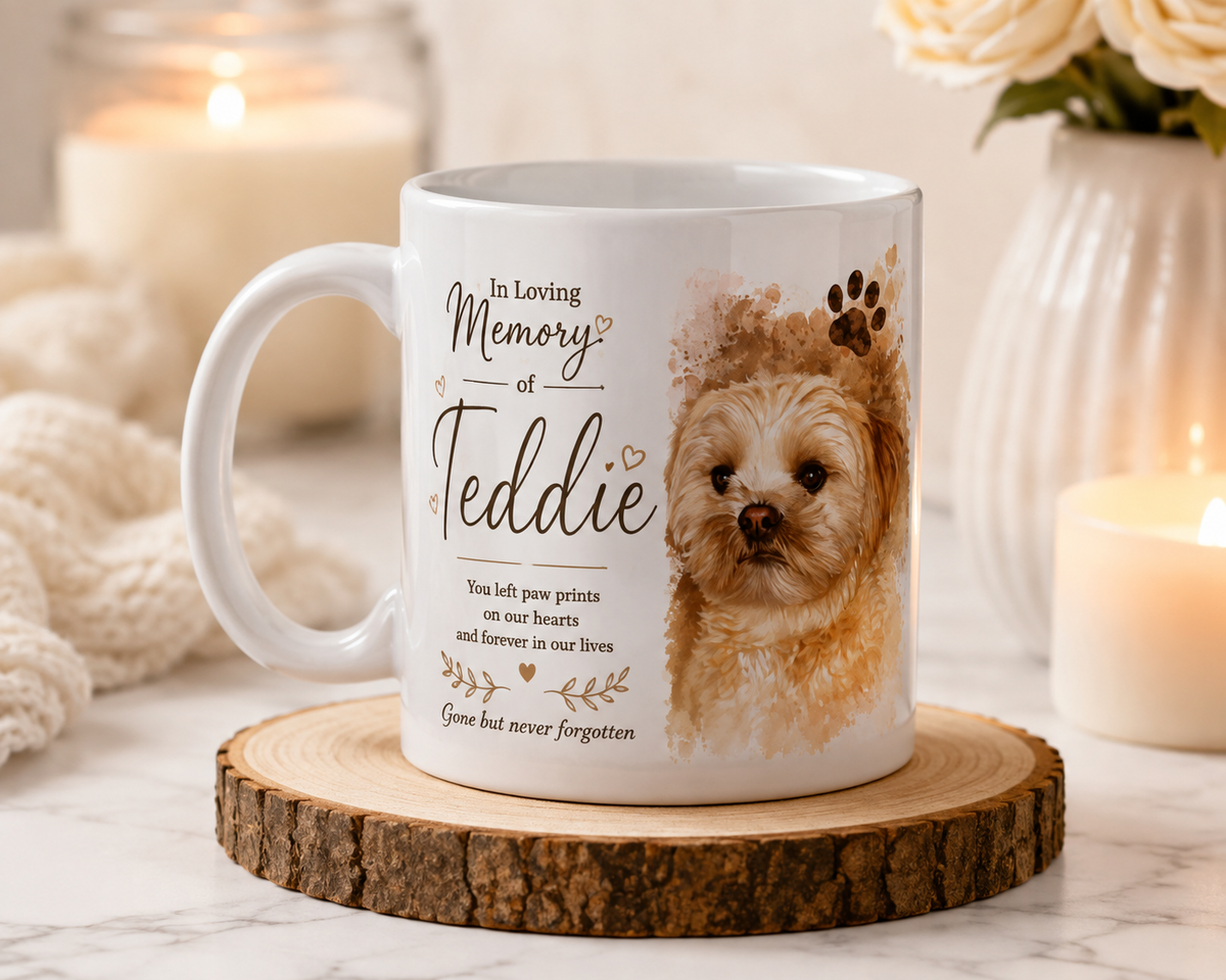 Personalised Pet Memorial Mug – Photo & Name