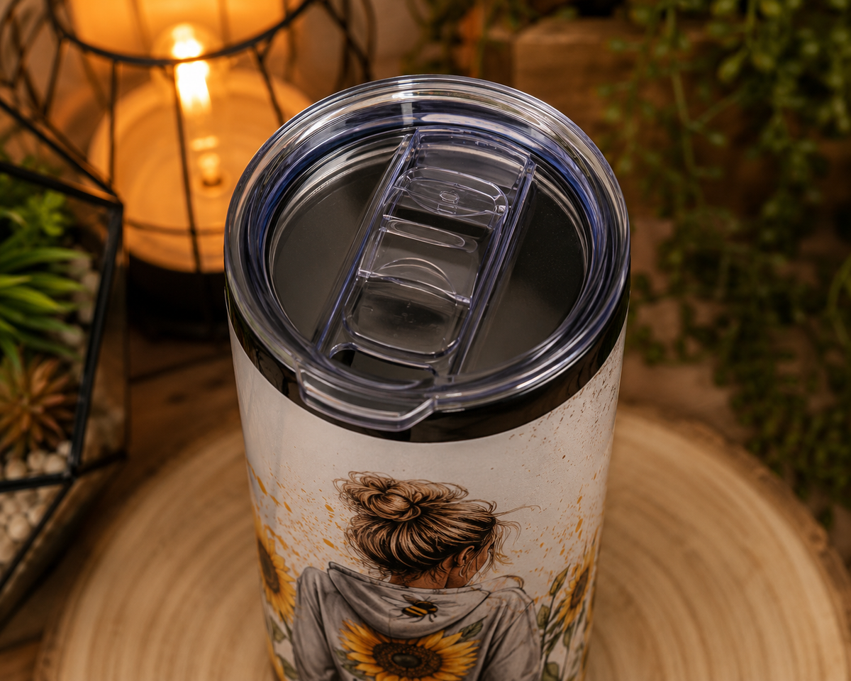 Be Kind Sunflower 20oz Skinny Tumbler