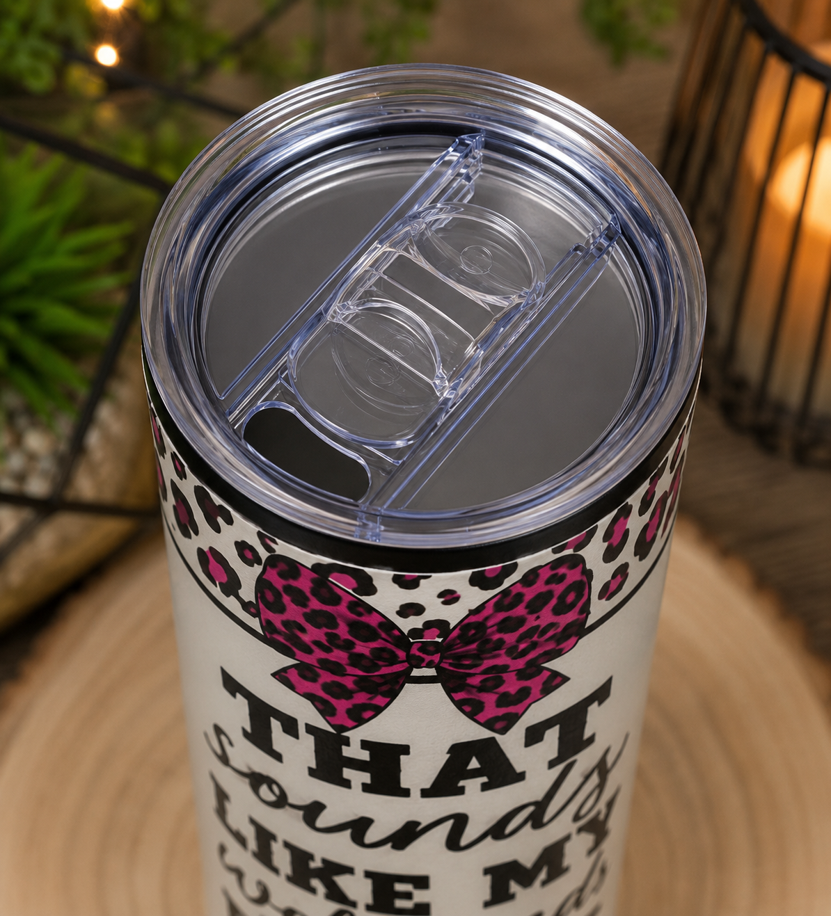 Funny Husband Problem 20oz Skinny Tumbler