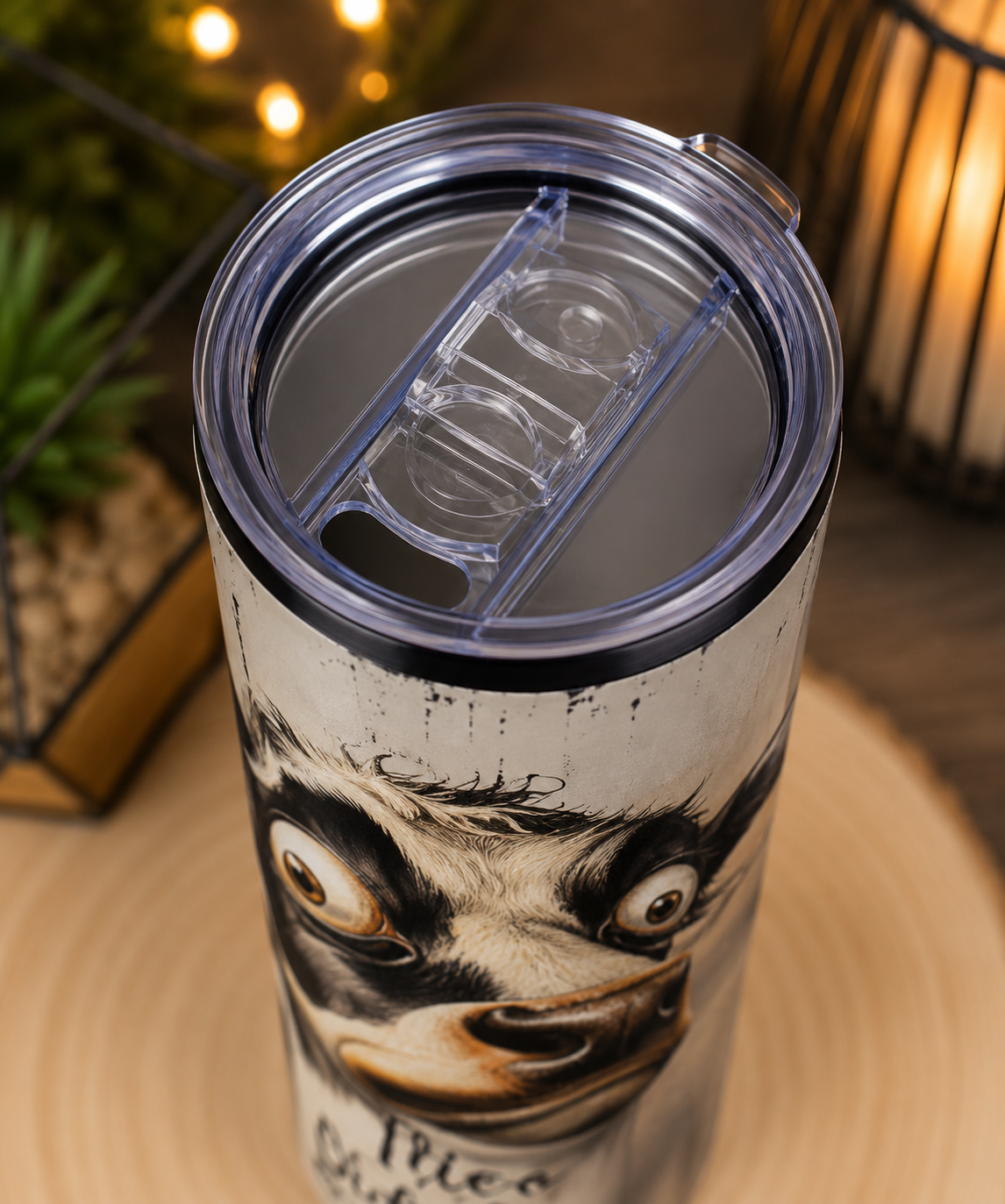Funny Cow 20oz Skinny Tumbler Moo Bitch Travel Mug