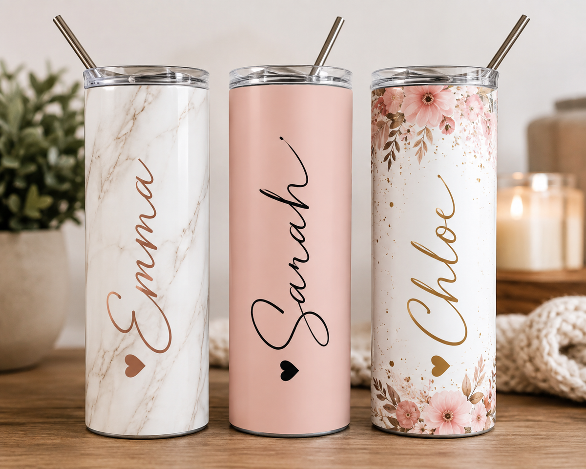 Personalised 20oz Stainless Steel Tumbler – Custom Name Gift