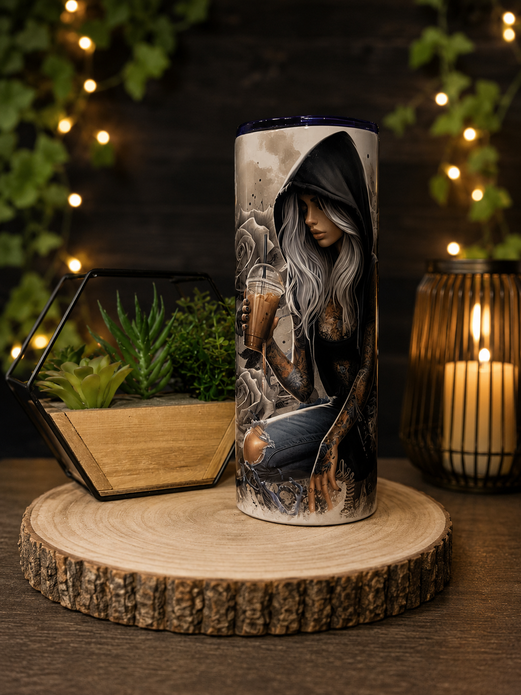 Alternative Gothic Girl 20oz Skinny Tumbler