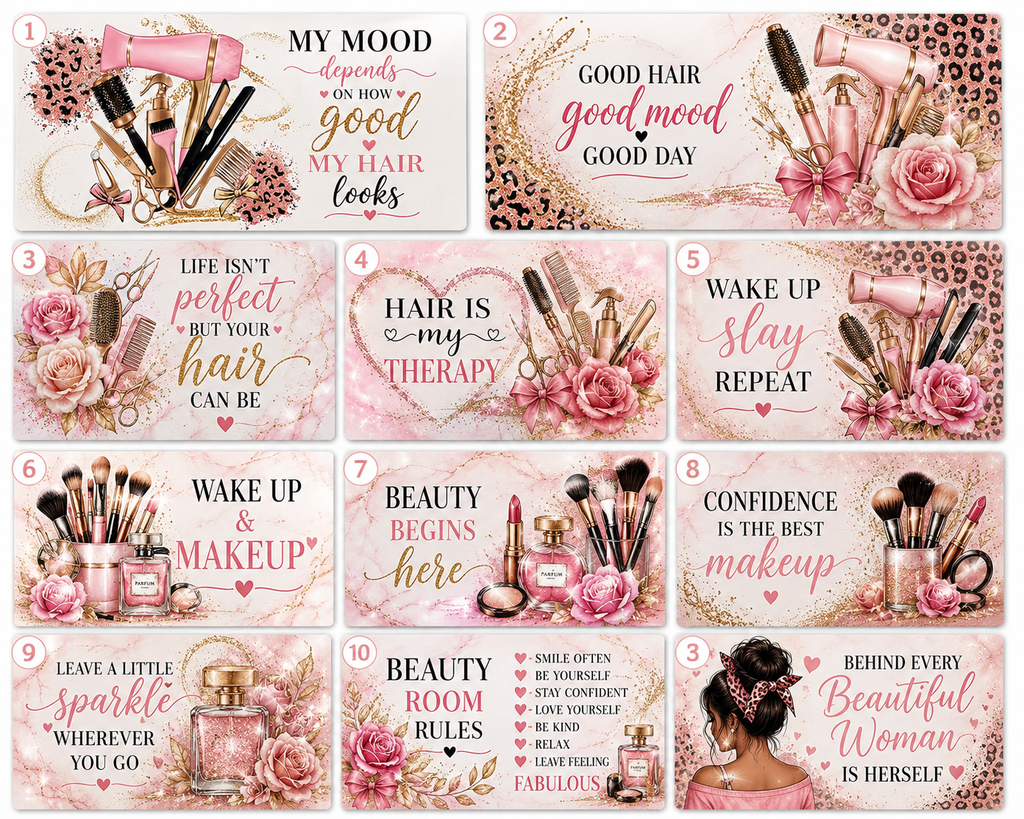 Personalised Glass Beauty Board – Choose Your Design