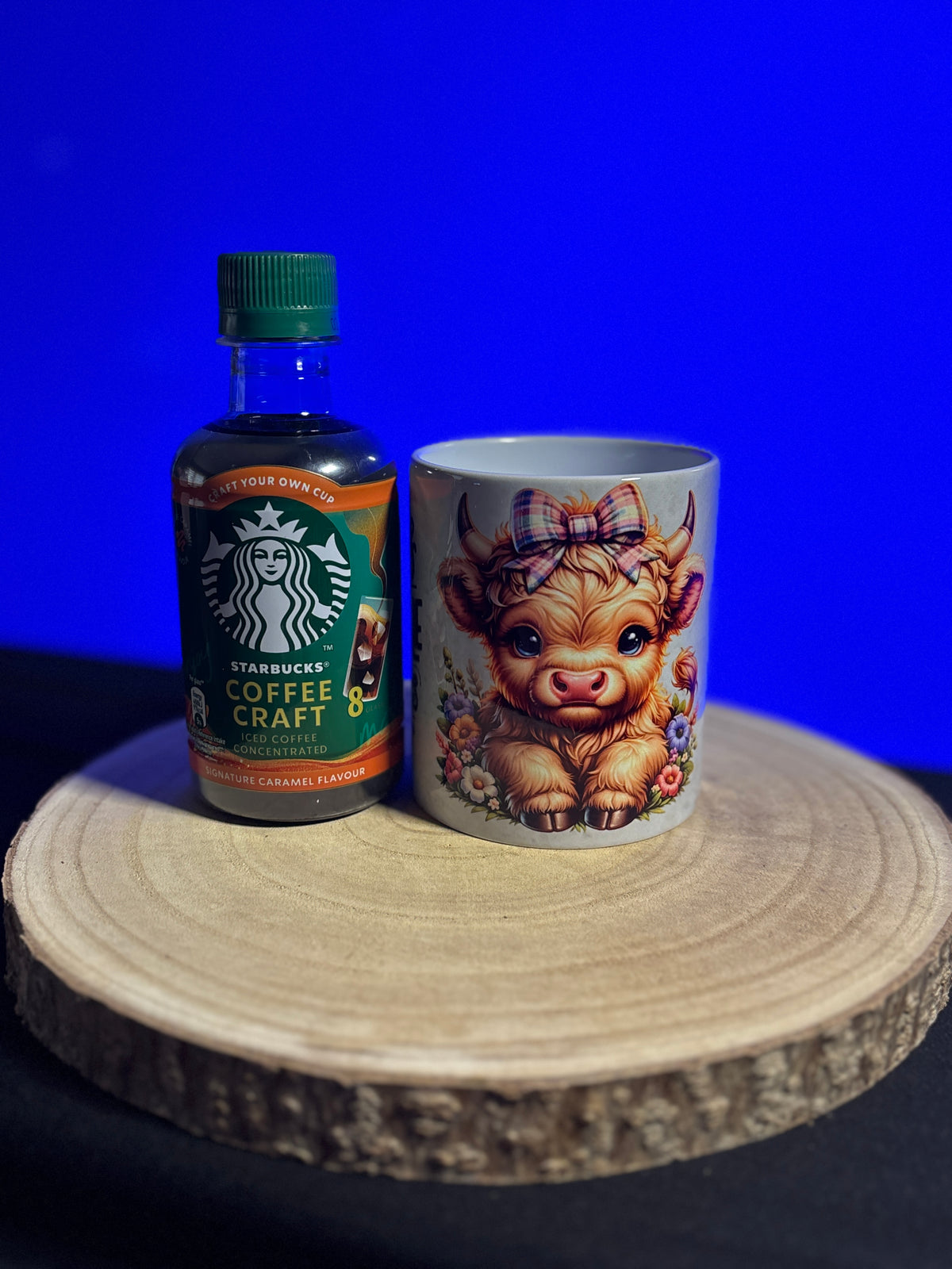 Cute Highland Cow Ceramic Mug Dream Big Create Your Own Story