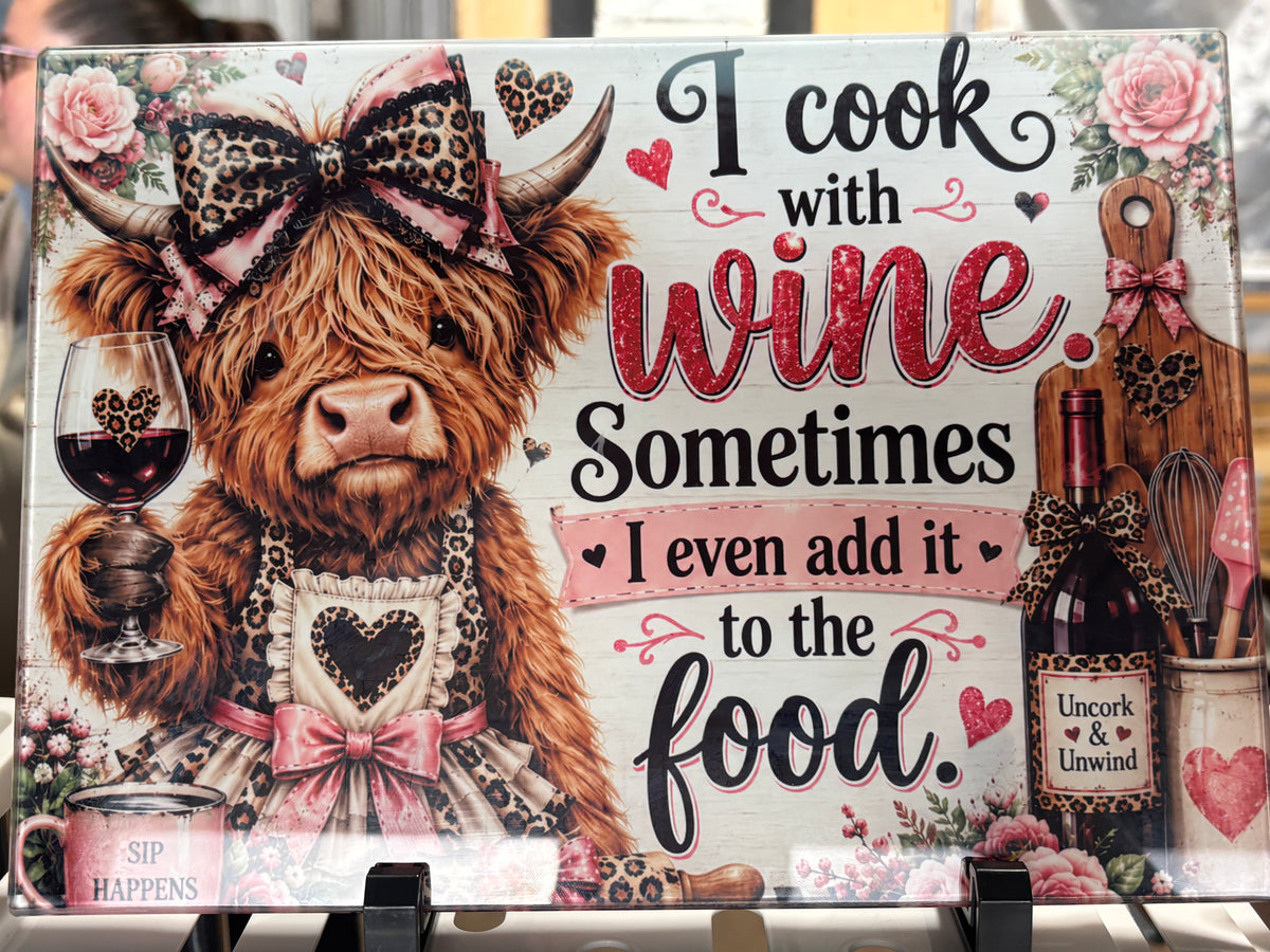 Personalised Glass Chopping Board – Choose Your Design