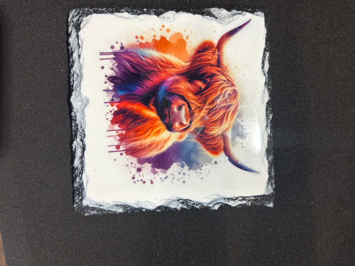 Personalised Photo Slate Coaster – Your Photo or Design