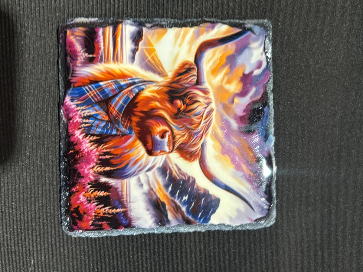 Personalised Photo Slate Coaster – Your Photo or Design